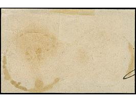 1 Gr. karmin mit Plattenfehler “Rahmenbruch links in Höhe von TS in DEUTSCHE” im waagerechten Paar mit Normalmarke, jeweils m