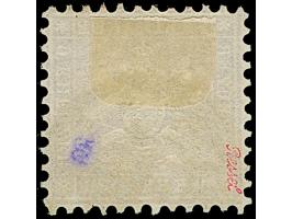 1862, 9 Kr. lilarot gezähnt. K10, farbfrisch und mit &nbsp;sehr schöner Wappenprägung, allseits sehr gut gezähnt mit klarem D