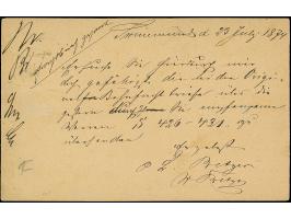 1874, “AUS SWINEMÜNDE P. DAMPFS. 23.7.(74)” klar auf Ganzsachenkarte ½ Gr. mit viel Text nach Stettin, in einwandfreier Erhal