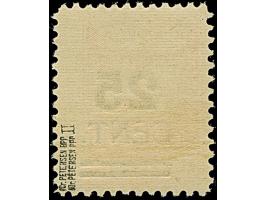 1923, Grünaufdruck 25 Cent., Aufdrucktype II “dicke Ziffern”, sauber ungebraucht, tadellos, sign. Dr. Petersen BPP mit Fotoat