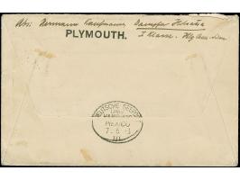 “DSP LINIE HAMBURG-MEXICO III. 7.4.23” (D. Holstra) sehr klar auf Ziffer 300 M. mit Wasserzeichen 1 auf Vordruckbrief “Hambur