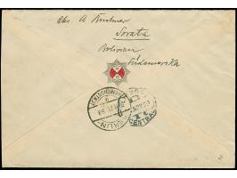 “DSP HAMBURG-SÜD/HAMBURG-SÜDAMERIKA CAP ARCONA H.S.D.G. 26.1.29” Flaggenstempel klar auf senkrechtem Paar Reichspräsidenten 2