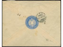 1899, “Paqueboot Turuman” handschriftlich auf Brief mit zwei Einzelmarken Krone/Adler 10 Pfg. mit Federkreuz-Entwertung und l