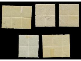 1-18 Kr., die komplette Ausgabe in ungebrauchten Blockstücken, dabei 1 Kr. Im waagerechten 6er-Block, sonst Viererblocks, die