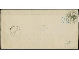 ¼ Gr. lila, senkrechtes Paar und 2 Einzelwerte mit NDP-EKr. "RÖDINGEN 20 6 71" auf komplettem Faltbrief (Belagschein) nach Ki