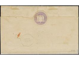 ¼ Gr. lila in wertstufengleicher Mischfrankatur mit ¼ Gr. gezähnt, zusammen mit 4 Einzelwerten 1 Gr. gezähnt, mit DKr. "BERLI