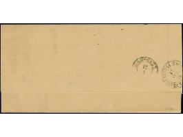 2 Gr. ultramarin, mit EKr. "CHEMNITZ &nbsp;12/10 71" &nbsp;auf Behändigungsschein nach Frankenberg. Eine sehr seltene, späte 