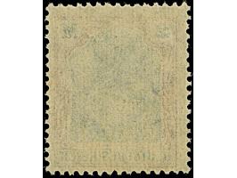 1920, Germania 2 M. dunkellilarot/gruultramarin mit Wasserzeichen Kreuzblütten (amtlich Vierpass-Wasserzeichen). Die farbfris