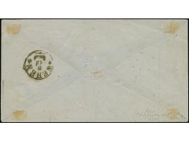 18 Kr. ockerbraun, recht farbfrisch und gut durchstochen, mit Ra2 "Frankfurt A. M. Postexped.No.2 7 12 71" auf eingeschrieben