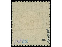 ⅓ Gr. gelblichgrün mit Plattenfehler “Kreisbruch links in Höhe der 11. Strichleiste” (Feld 141), klar mit Rahmenstempel “BREM