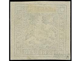 1873, 70 Kr. braunlila, Bogenfeld 3, farbfrisch, allseits breitrandig geschnitten, mit schön erkennbarer Wappenprägung, Teile