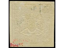 1873, 70 Kr. rotlila, Bogenfeld 6, farbfrisch, allseits breitrandig geschnitten mit schöner Wappenprägung, mit vollständigen 