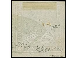 1873, 70 Kr. rotlila, Bogenfeld 5, farbfrisch, allseits breitrandig geschnitten mit schöner Wappenprägung, mit dreiseitigen T