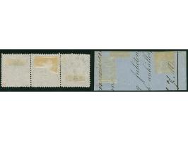 1 Gr. im waagerechten 3er-Streifen mit 2 sauberen Abschlägen des Anlandestempels &nbsp;"STOCKHOLM K: K: 9 6 1871"sowie 3 Einz