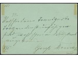 Krone/Adler 3 Pfg. dunkelockerbraun auf Ganzsachenkarte 2 Pfg. jeweils mit klarem EKr. “PEKING DP 20.6.01” &nbsp;und rückseit