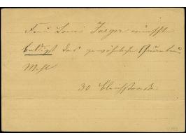 1 Kr. grün, drei Einzelwerte mit EKr. "FRANKFURT A.M. 22 6 71" auf 'Correspondenz-Karte' nach Bonames (damals noch nicht Orts