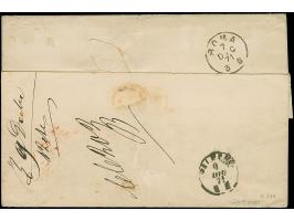 18 Kr.ockerbraun (minimal gummifleckig) und 2 Kr.orange, mit K1 EKr. “WORMS 4.12.71” auf Brief der 2.Gewichtsstufe nach Paler