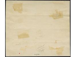 30 Gr. blau im 16er-Block, farbfrisch und ausgabetypisch gezähnt, paarweise sauber handschriftlich entwertet "Altona Bhf. 21/