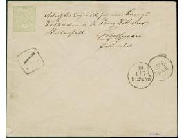 UMSCHLÄGE DER VIKTORIA-NATIONAL-INVALIDEN-STIFTUNG: Umschlag 1/3 Gr. grün, Format 152:120 mm, Absender mit Signatur "Werner",