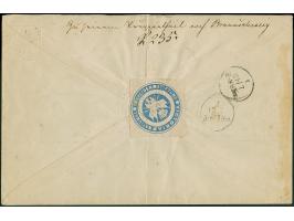 UMSCHLÄGE DER VIKTORIA-NATIONAL-INVALIDEN-STIFTUNG: Umschlag 1/3 Gr. grün, Format 187:122 mm, mit rückseitiger Siegel Oblate,