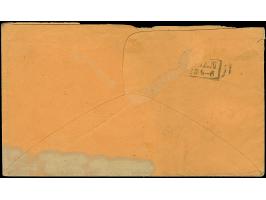 2 Kr. orange, 2 Einzelwerte, und 9 Kr. ocker im waagerechten Paar, alle farbfrisch und gut durchstochen (eine 2 Kr. minimal e