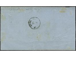 4 Pfg. grün im senkrechten 6er-Block, die mittlere Marke rechts leicht angeschnitten und die darunter liegende Marke oben lei