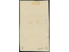 1920, Aufdruckausgabe Germania 15 Pfennig braunrot, aus der rechten unteren Bogenecke mit komplettem, gezähnten Leerfeld in M