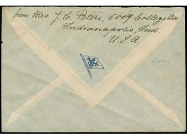 “DSP LINIE BREMEN-NEW YORK c 14.9.23” (D. Bremen), zweimal klar auf waagerechtem Paar Ziffer 100000 M. mit Wasserzeichen 2 au