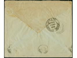 1910, “NAVARRA”, violetter L1 als Entwerter auf Germania 30 Pfg. auf Vordruckbrief der Spedition August Bolten mit Leitvemerk