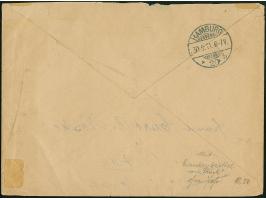 “DSP JALUIT-LINIE *b 10.8.(11)” recht klar ohne Jahreszahl auf Kaiseryacht 40 Pfg. als tarifgerechte Einzelfrankatur auf R-Vo