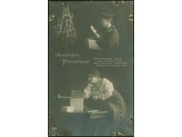 Internierung: 1917, Postkarte von “LEHE 26.11.17” mit dt. Zensur von Emmerich und Kreisstempel “P.C.” an einen Matrosen der S