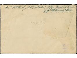 “DSP HAMBURG-AMERIKA-LINIE 29.8.23” (D. Toledo) klar auf Ziffer 3000 M. auf Vordruckbrief der Hamburg-Amerika Linie mit kompl