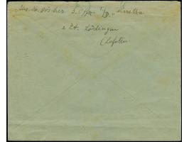 “DSP HAMBURG-LEVANTE f 24.8.36” (D. Maritza) klar auf Hindenburg 25 Pfg. auf Brief mit rotem Rahmenstempel “Paquebot” via Nar