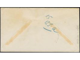 1938, “SS FRIDERUN HONKGONG, NEW GUINEA SERVICE”, violetter Bordstempel auf British Solomon Island 1 P. violett und 3 P. mit 