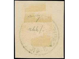 1920, Germania 80 Pfennig mit rotem Probeaufdruck im engen Zeilenabstand, farbfrisch und gut gezähnt, sauber mit EKr. “MARIEN