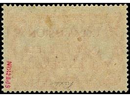 1920, 1 Mark mit Mediävalaufdruck in rot, sauber ungebraucht, tadellos, eine sehr seltene Marke, u.a. sign. Speckin sowie Fot