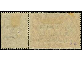 1920, 1 Mark mit Mediävalaufdruck in schwarz, rechtes Seitenrandstück sauber ungebraucht, rückseitig winziger Altersfleck, so