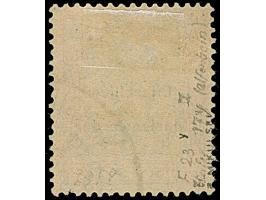 1920, Germania 50 Pfennig auf orangeweißem Papier, Aufdruckplatte VII, Feld 23, farbfrisch und gut gezähnt, sauber gestempelt