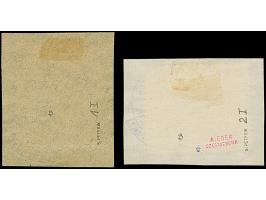 1916, Ansichten 10-20 Pfennig, je mit Kontrolleindruck in dunkelrotlila, farbfrisch und gut gezähnt, je sauber gestempelt auf