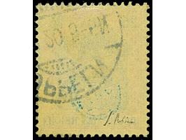 1920, Germania 25 Pfennig rotorange/schwarz auf gelbweiß, farbfrisch und gut gezähnt, sauber mit Stempel “OPPELN .20" entwert