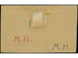 1920, Germania 10+15 Pfennig im waagerechten Zusammendruck, dabei die 10 Pfennig mit blauem und die 15 Pfennig mit rotem Hand