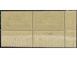 1920, 80 pfennig grün/grauultramarin im waagerechten Paar aus der linken unteren Bogenecke mit komplettem Druckdatum "P 806 1