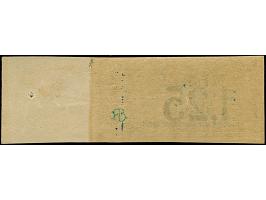 1922, 1,25 auf 1m auf 50 C., farbfrisch und allseits breitrandig ungezähntes rechtes Seitenrandrand von Feld 40, mit Aufdruck