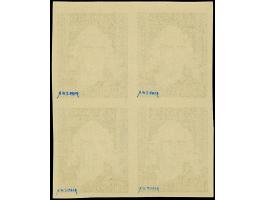 1944, Kulturträger August der Starke 50 Groszy, ungezähnter Viererblock, postfrisch, tadellos, sign. H.W. Sieger