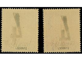 1944, Handstamp “4” on Generalgouvernement Hitler 24 and 30 Groszy, mint never hinged, some minor color adhesion, very fine, 