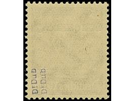 1940, Hindenburg 15 Pfg. mit kopfstehendem Aufdruck, postfrisch, tadellos, eine seltene Marke mit einer Auflage von lediglich