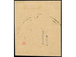 1941, 1 Kopek orange, mit Wasserzeichen, farbfrisch und gut gezähnt, sauber mit Stempel “(E)LVA VII 4” auf Briefstück, tadell