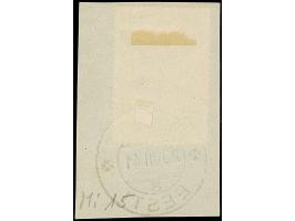 1941, Karelo-Finnische SSR 45 Kopeken dunkelblaugrün, farbfrisch und gut gezähnt, sauber mit Stempel “ELVA 20 VII 41” auf Bri