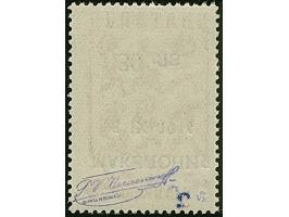 30 L. auf 14 St. mit kopfstehendem Aufdruck in Type I (Aufdruckfeld 20), postfrisch, in tadelloser Erhaltung, sign. Karaivano