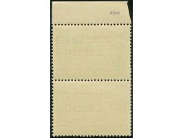 6 L. auf 15 St. mit Aufdruck in Type II mit der Platte der 6 L. auf 10 St. (Wertziffer “6” statt “9”) im senkrechten Paar mit